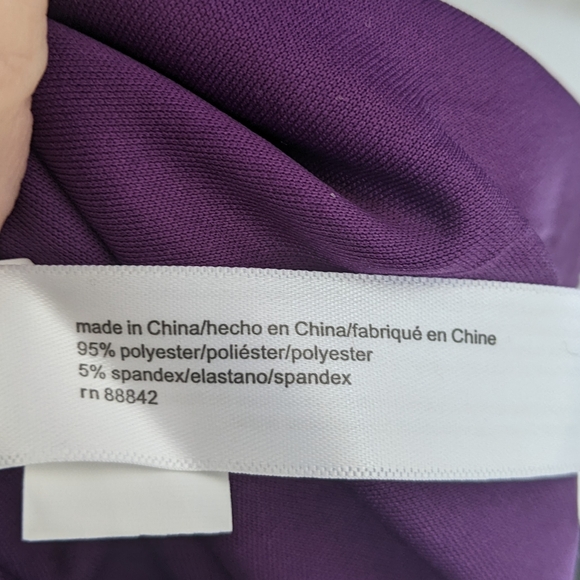 Eloquii Purple Faux Wrap Maxi Dress Size 16 - Picture 5 of 7